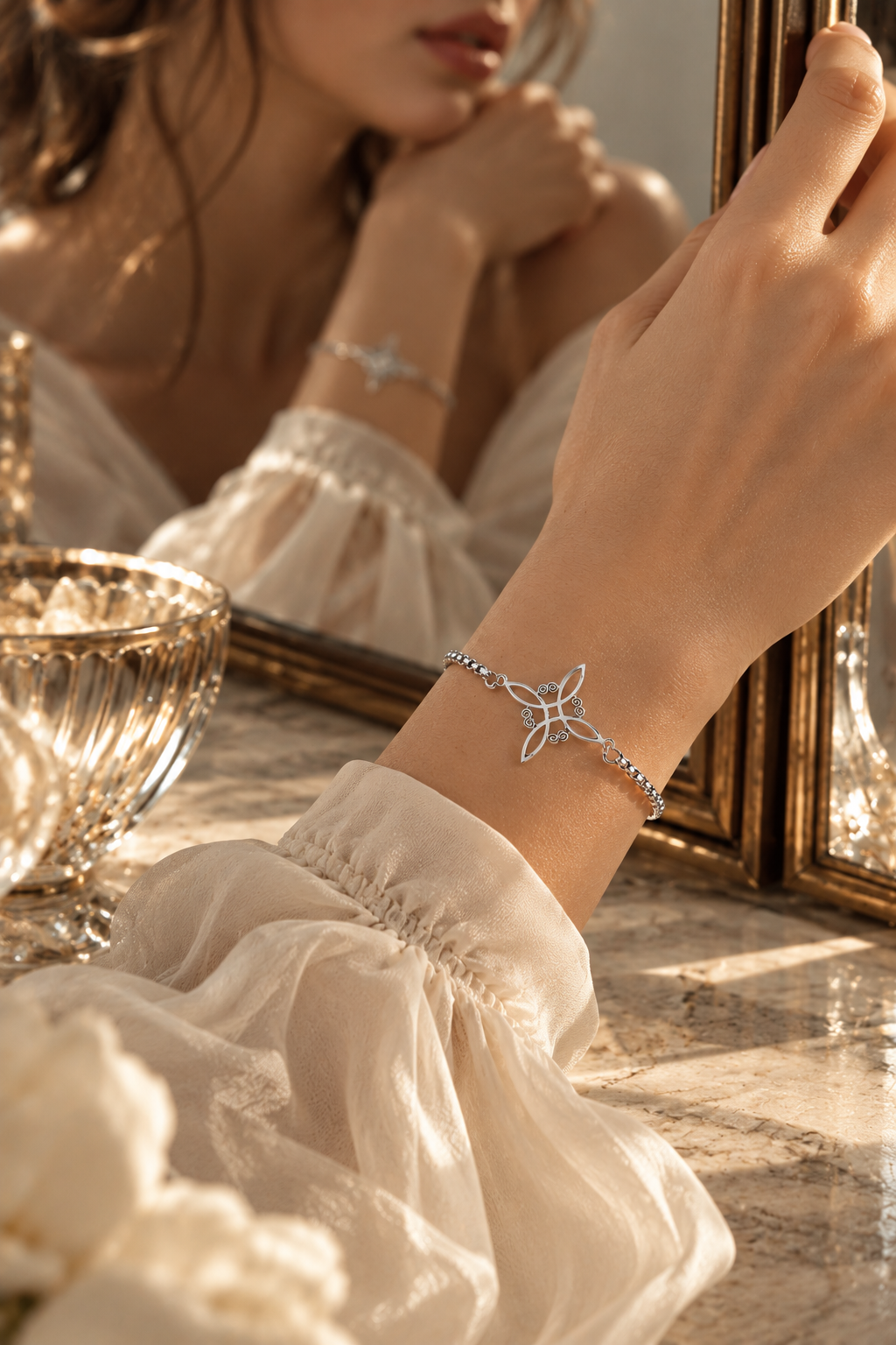Fleur Silver Bracelet