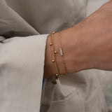 Women's Dotted Charm Bracelet - Playful Polka Dot Design in Sterling Silver-Bracelets-Admires Jewellery-Admires Jewellery