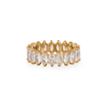 Women’s Marquise-Cut Band Ring – Vintage Glam Design in Stainless Steel-Rings-Admires Jewellery-16-Gold-Admires Jewellery