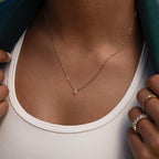 Women’s Pear-Shaped Pendant Necklace – Minimal Elegant Teardrop Design-Necklaces-Admires Jewellery-Admires Jewellery