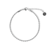 Women's Twisted Chain Bracelet - Elegant Blessed Design in Sterling Silver-Bracelets-Admires Jewellery-Silver-Admires Jewellery