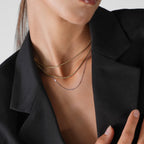 Women’s Two-Layer Charm Necklace – Confident Dual-Tone Design-Necklaces-Admires Jewellery-Admires Jewellery