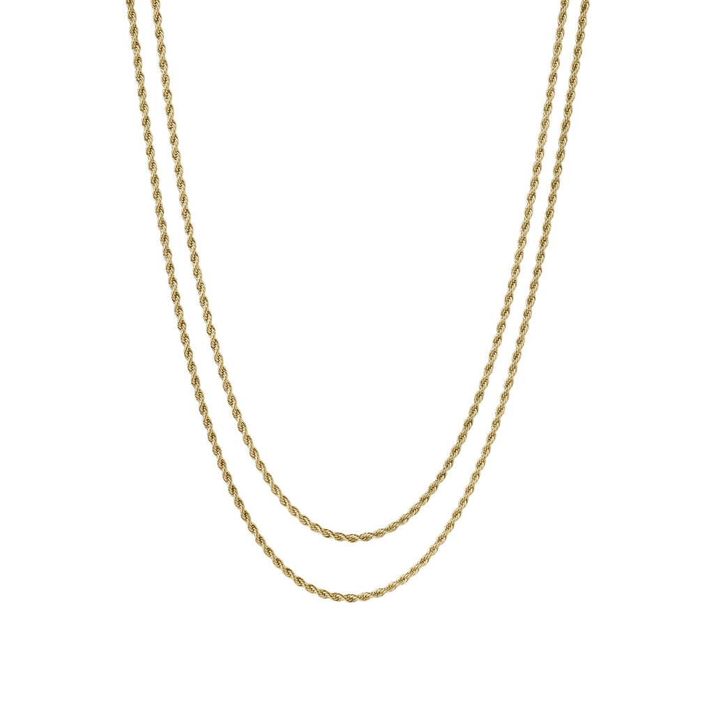 Women’s Two-Layer Charm Necklace – Confident Dual-Tone Design-Necklaces-Admires Jewellery-Gold-Admires Jewellery