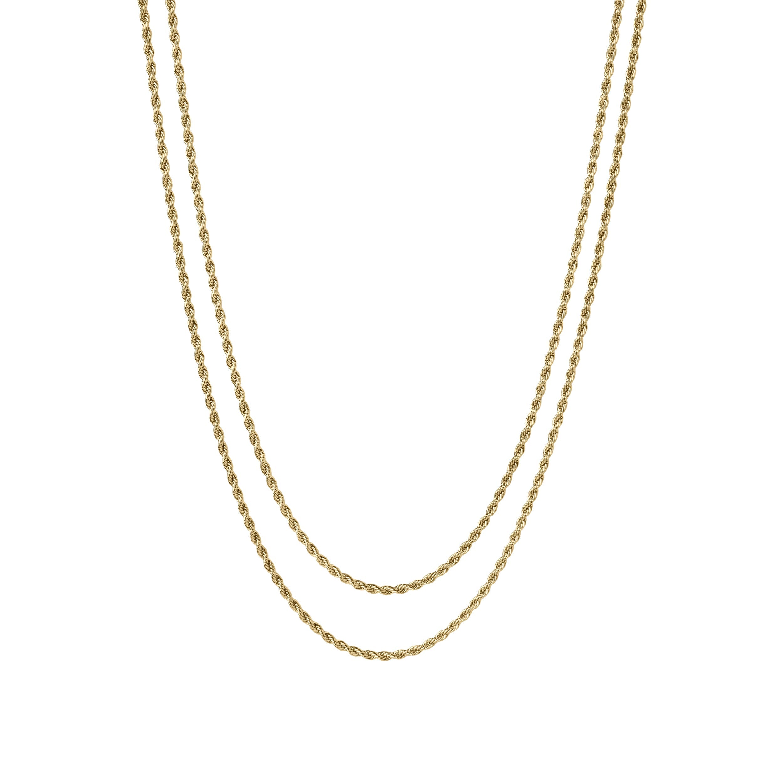 Women’s Two-Layer Charm Necklace – Confident Dual-Tone Design-Necklaces-Admires Jewellery-Gold-Admires Jewellery
