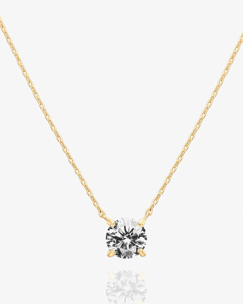 Clara Solitaire Necklace