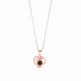 Necklace with a pendant on a white background