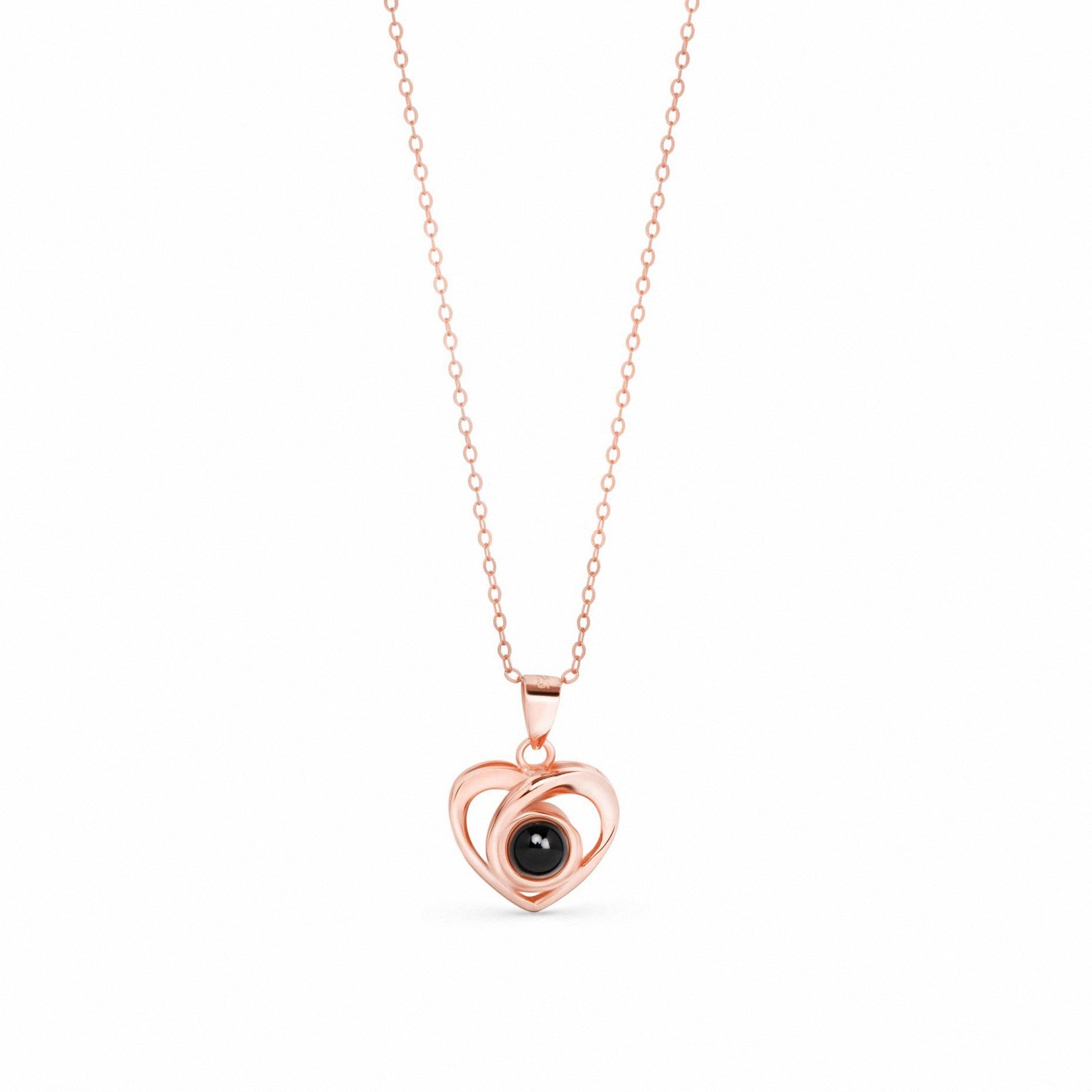 Necklace with a pendant on a white background